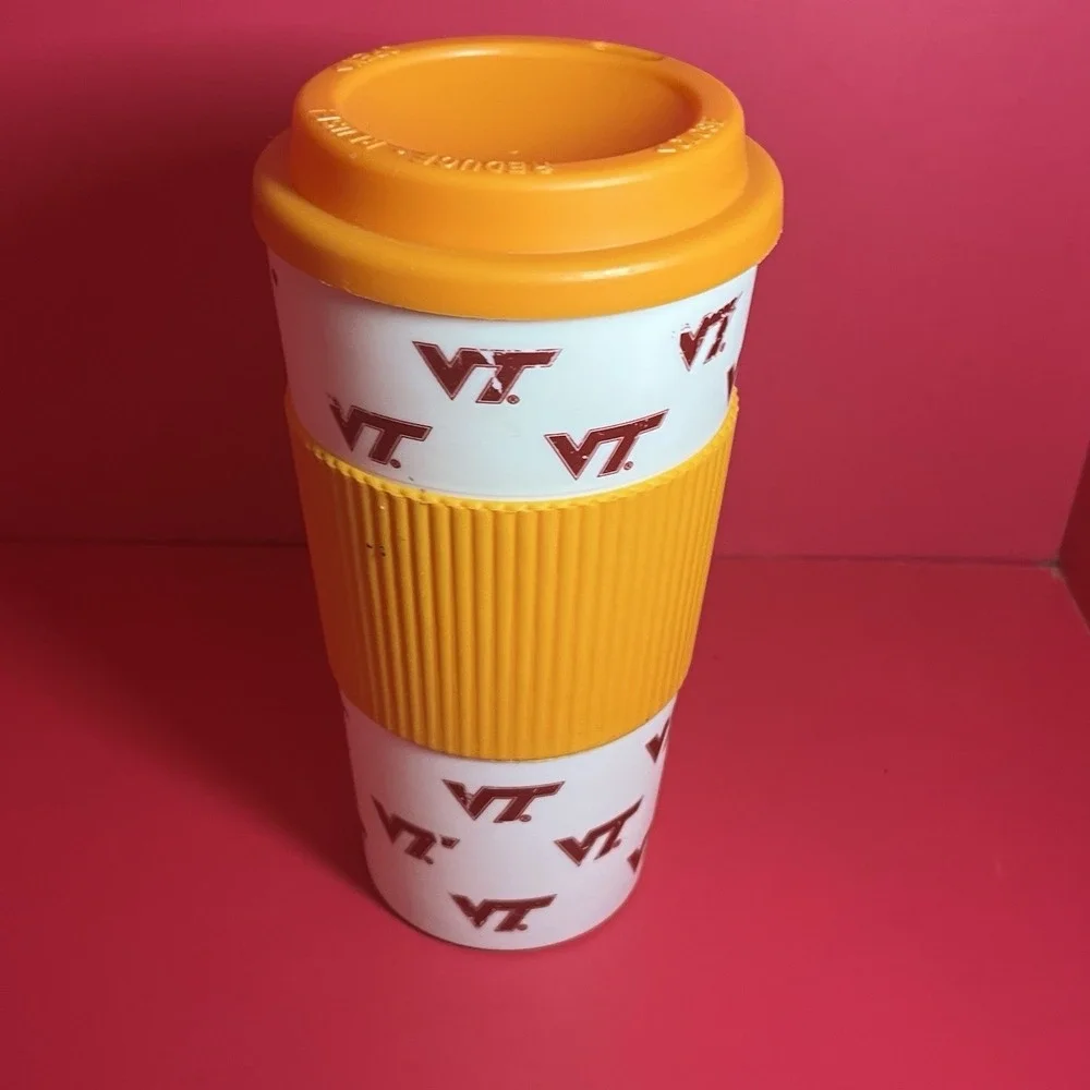 VA‎ Tech VT Tumbler Travel Cup Coffee Mug With Lid & Gripper